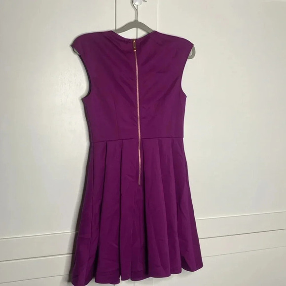 TED BAKER Jadore Purple Beaded Dress - Picture 3 of 8